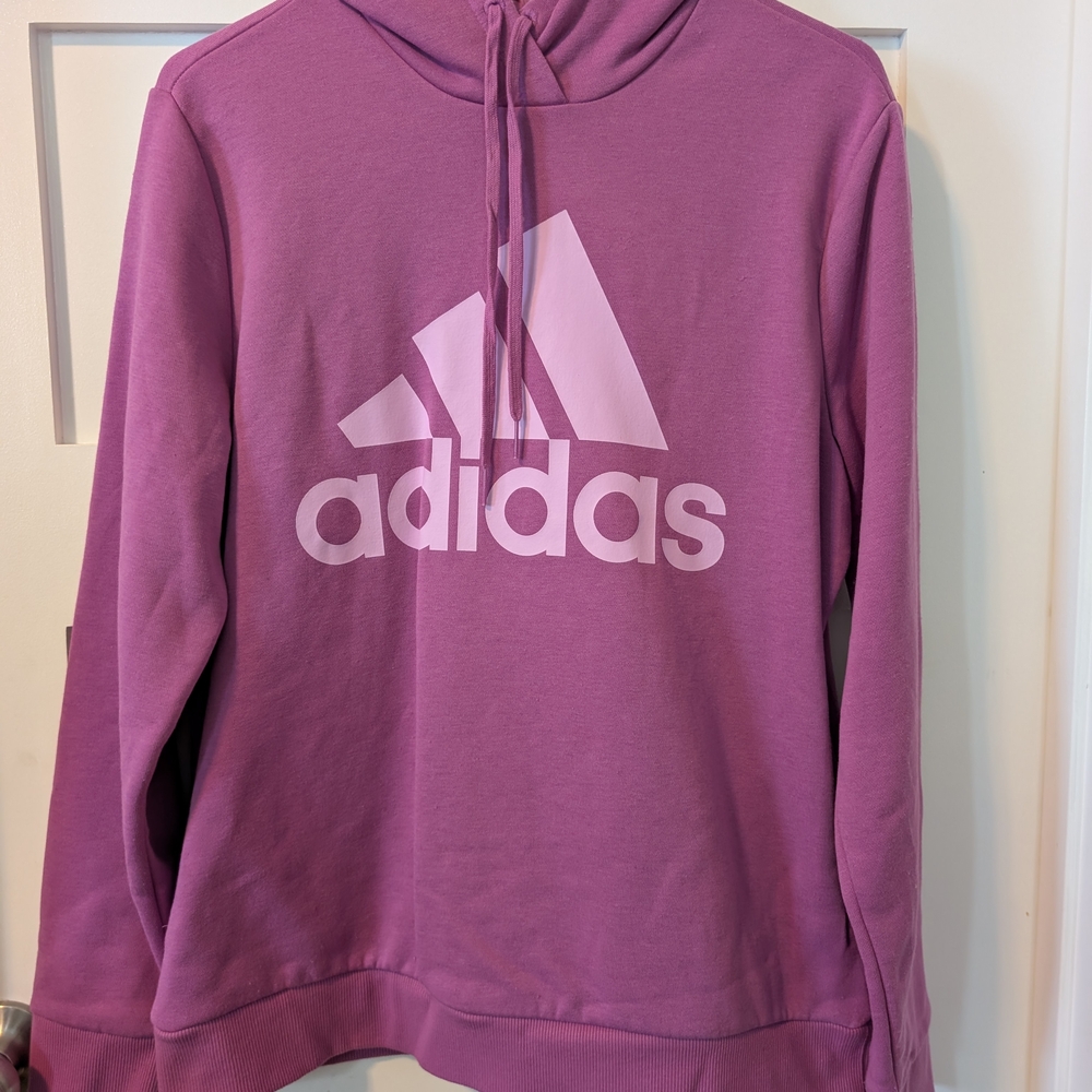 Adidas Purple Hoodie Sweatshirt with Logo
